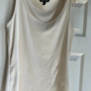 Worn Once!  Lauren Womens Tank  XL  Cream  Cotton with a little stretch